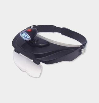 headband magnifier with light and 4 powers