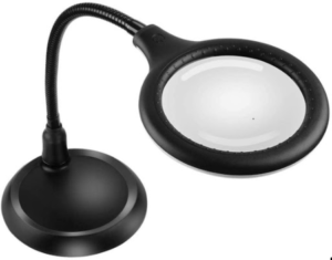 Stand Up Magnifying Glass With Light 4X